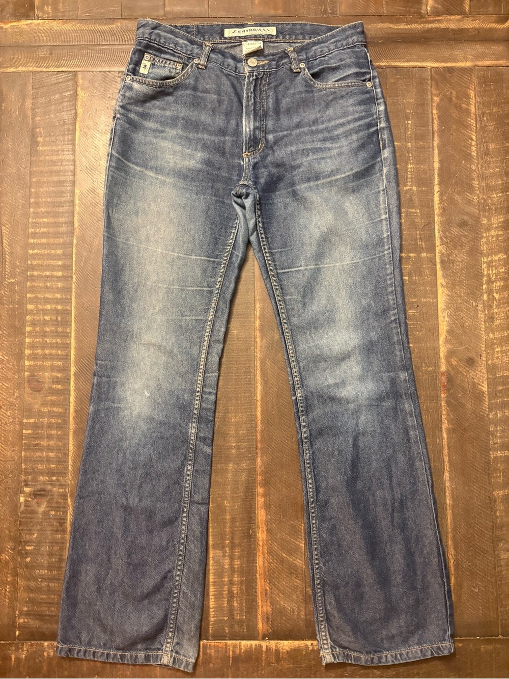 VTG Z Cavaricci Women’s Boot Cut Jeans Medium Acid Wash Y2K Retro Lightweight